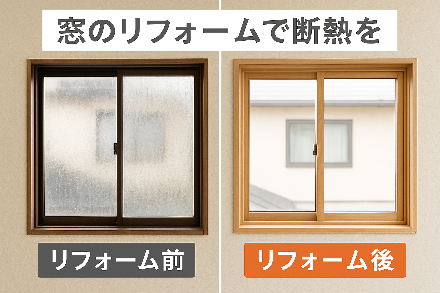 半田市　窓のリフォームで断熱を